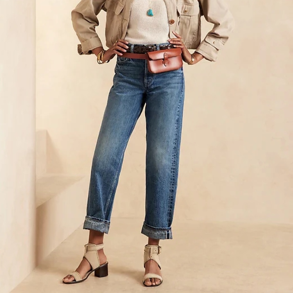 Ultra High Rise Slim Fit Premium Denim (Size 33 Short) - Banana Republic